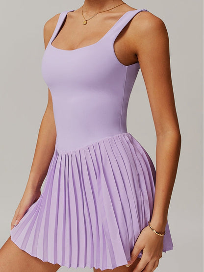 Chic Backless 2 In 1 Yoga Dress