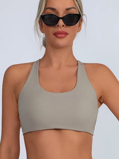 Elegant Cross Back Sports Bra