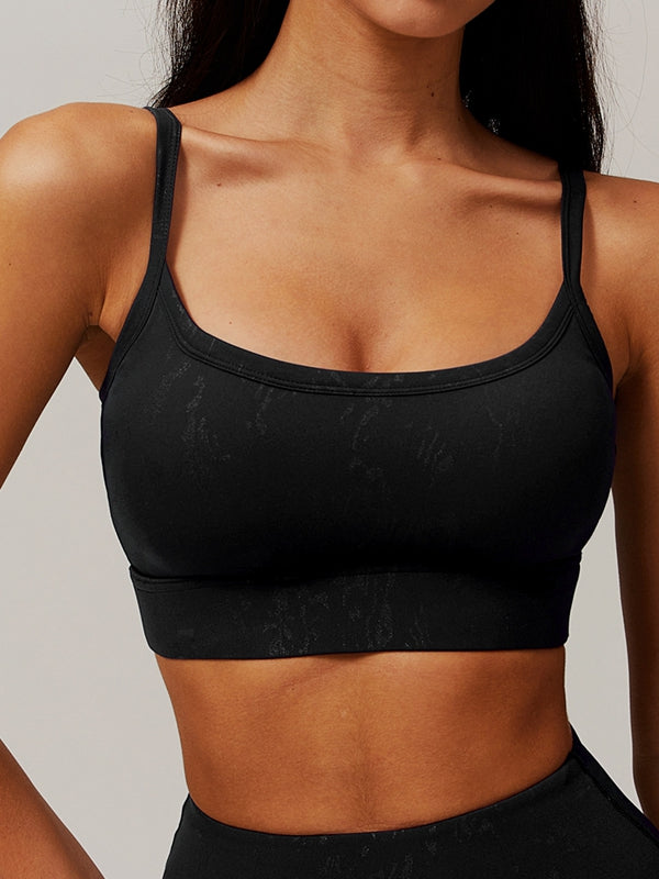 Hot Stamping Print Sports Bras