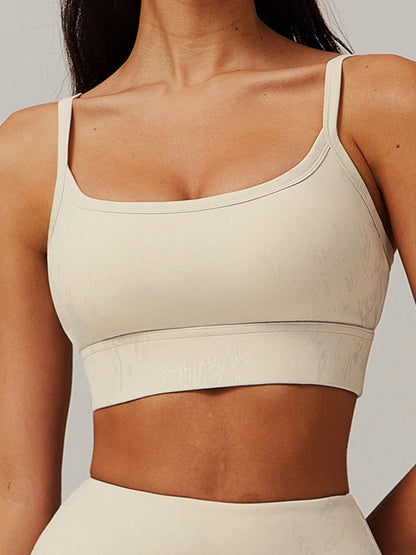 Hot Stamping Print Sports Bras