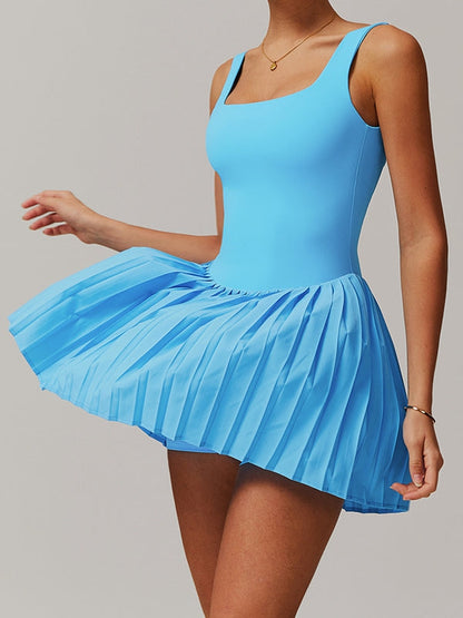 Chic Backless 2 In 1 Yoga Dress