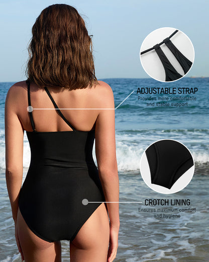 One-Shoulder Full Coverage Swimsuit