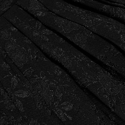 Noir Pleated Black Mini Dress