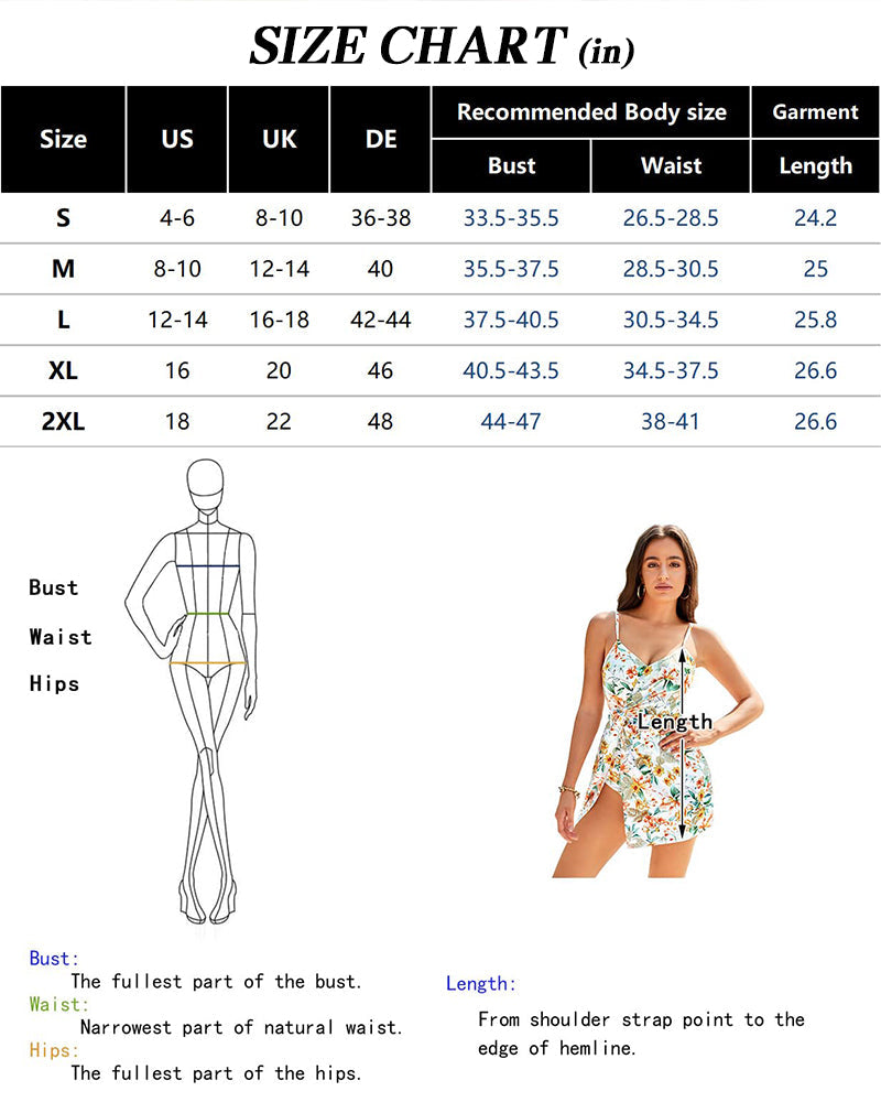 Tropical Twist Knot Skirted Swimdress