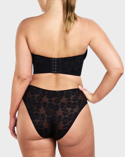Blossom Strapless Lace Corset Bra