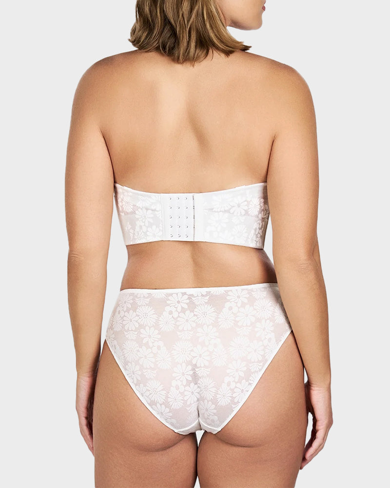 Blossom Strapless Lace Corset Bra
