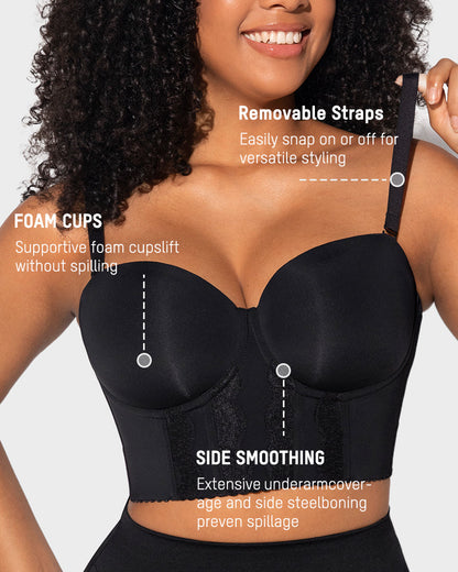 Flawless Fit Low-Back Strapless Bra