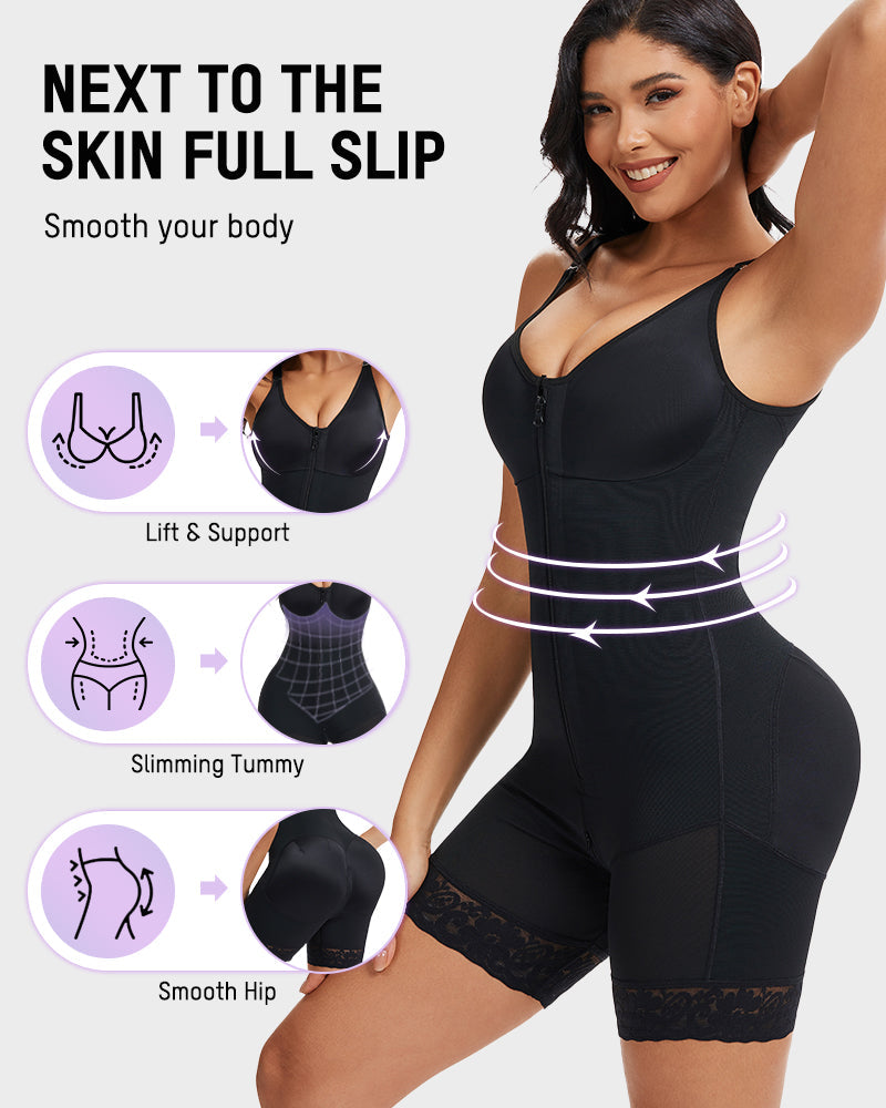 Tummy Control Butt Lifter Shaper with Zipper