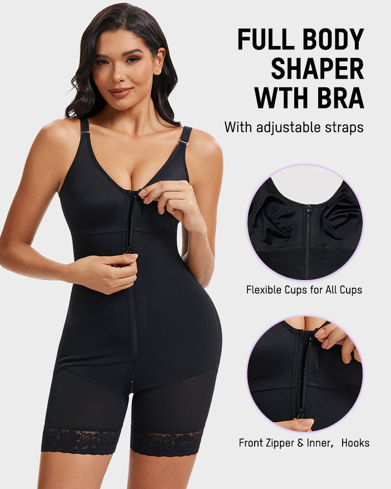 Tummy Control Butt Lifter Shaper with Zipper