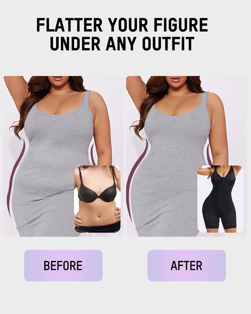 Tummy Control Butt Lifter Shaper with Zipper