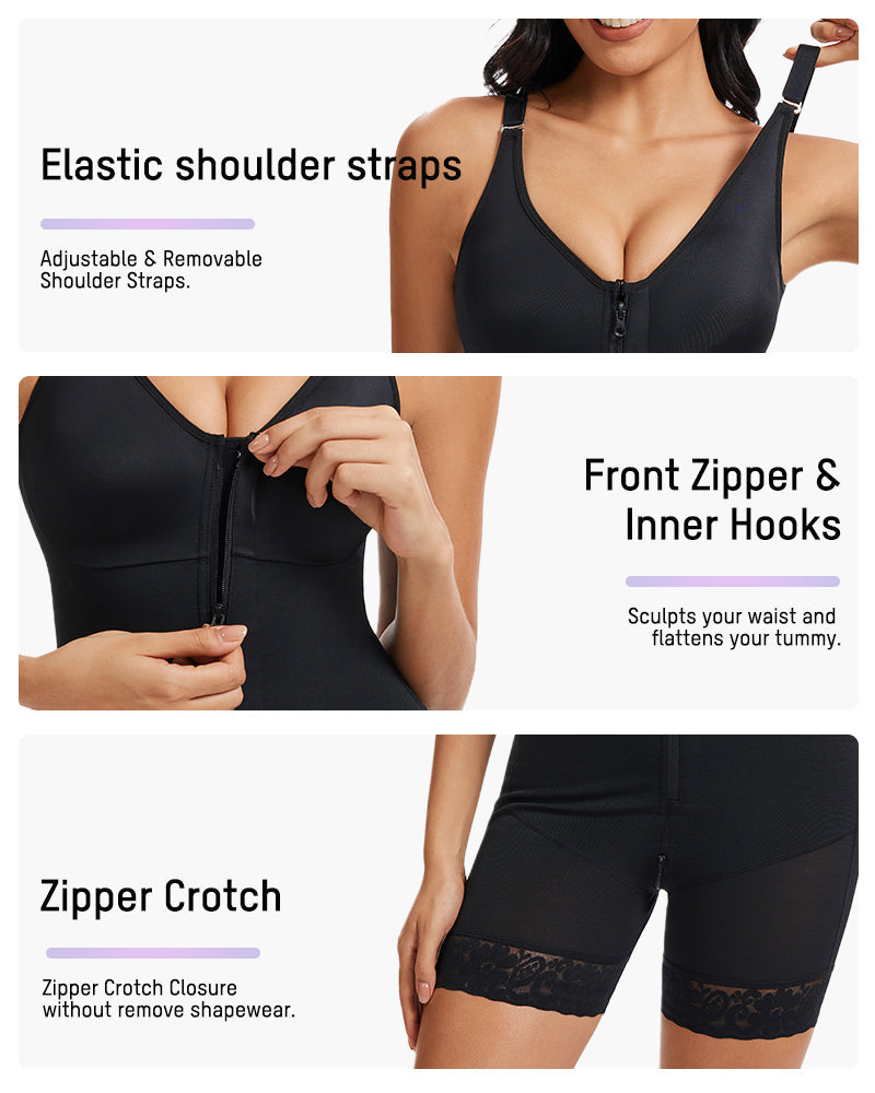 Tummy Control Butt Lifter Shaper with Zipper