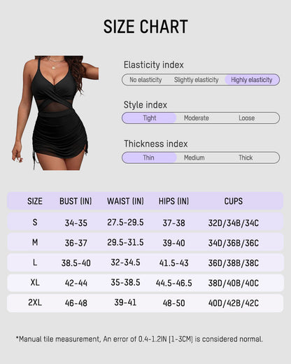 Twist Front Tummy Control Swimsuit