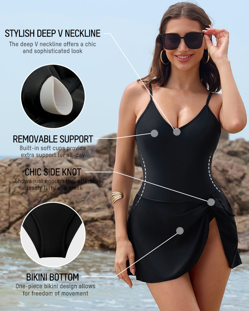 Chic Curve-Hugging Tummy Control Swimsuit