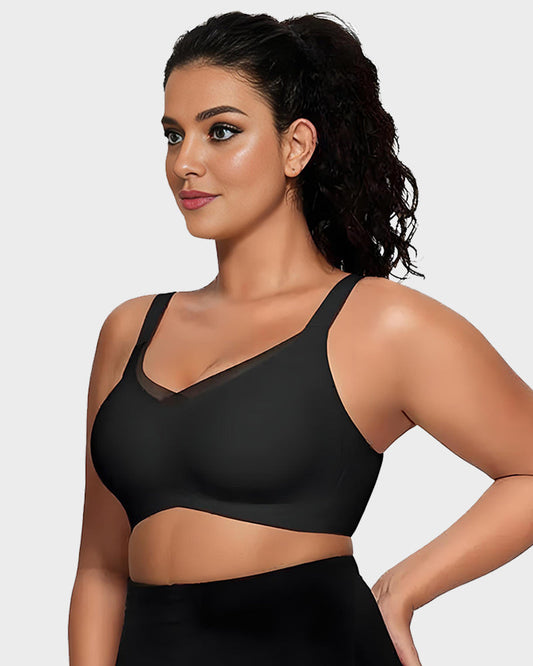 Supportive V-Mesh Wireless Bra