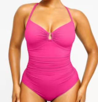Smart Sculpt U-Ring Cut Out Shaping Swimsuit
