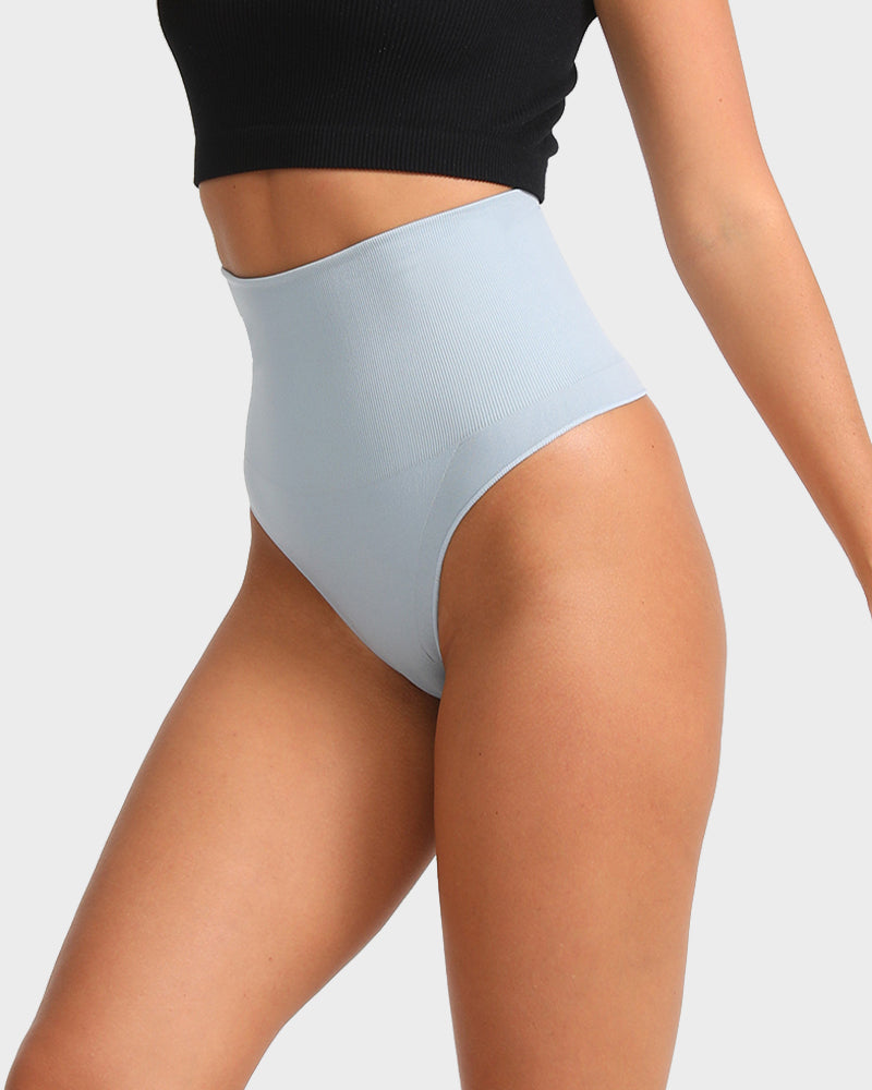 Ultra High-Waist Seamless Tummy Support Thong