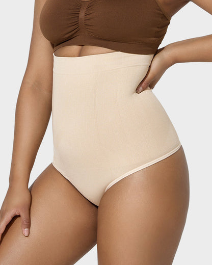 High Waist Tummy Support Thong Panty