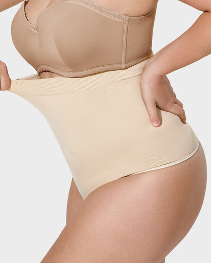 High Waist Tummy Support Thong Panty