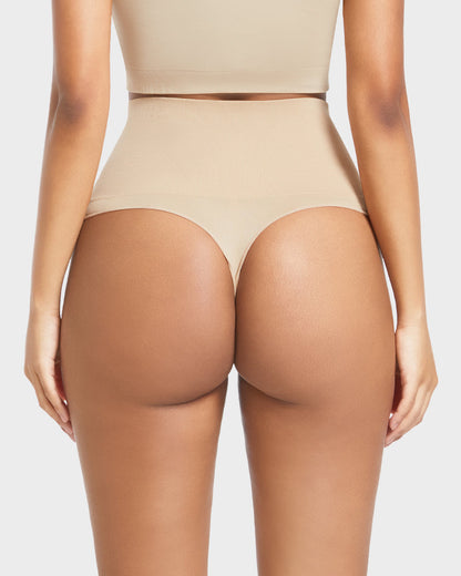 Ultra High-Waist Seamless Tummy Support Thong