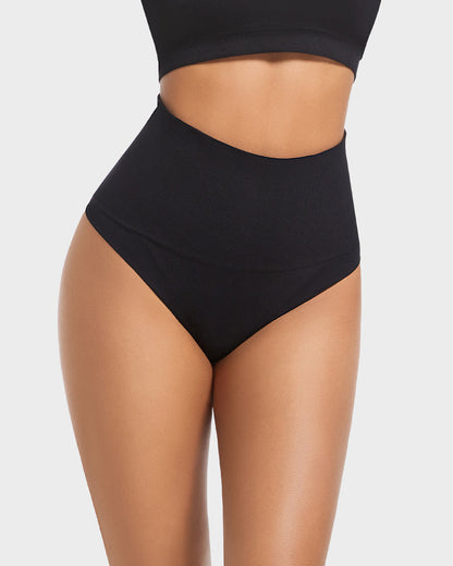 Ultra High-Waist Seamless Tummy Support Thong