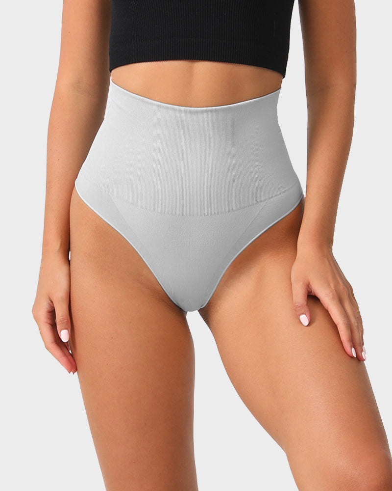 Ultra High-Waist Seamless Tummy Support Thong