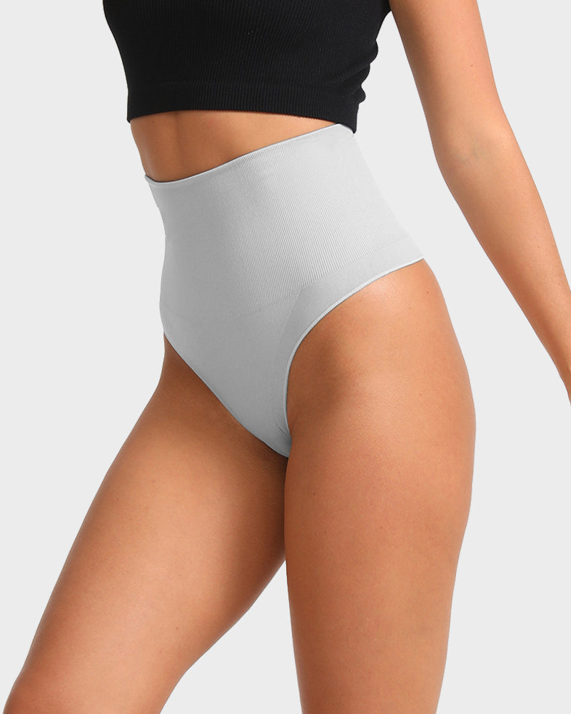 Ultra High-Waist Seamless Tummy Support Thong