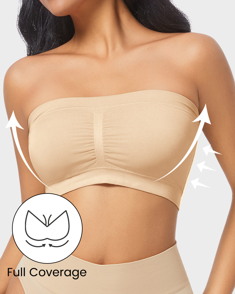 Seamless Strapless Support Bandeau Bra