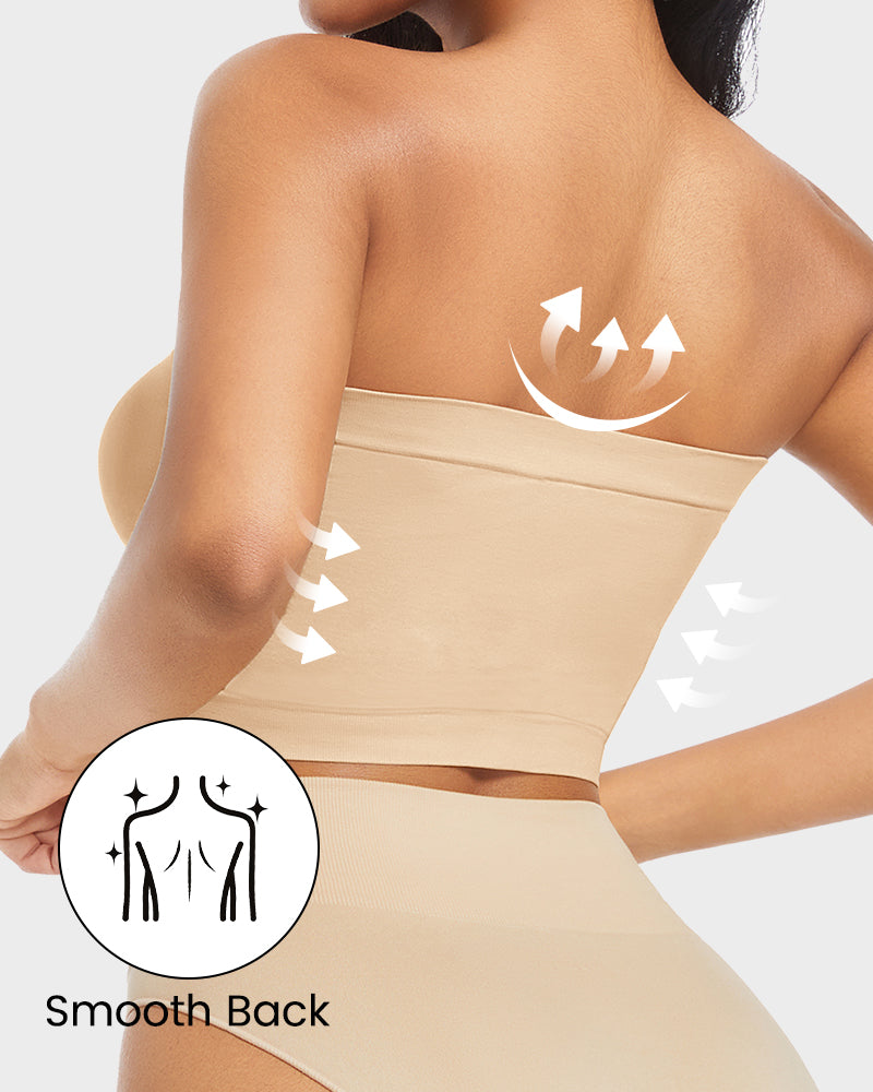 Seamless Strapless Support Bandeau Bra