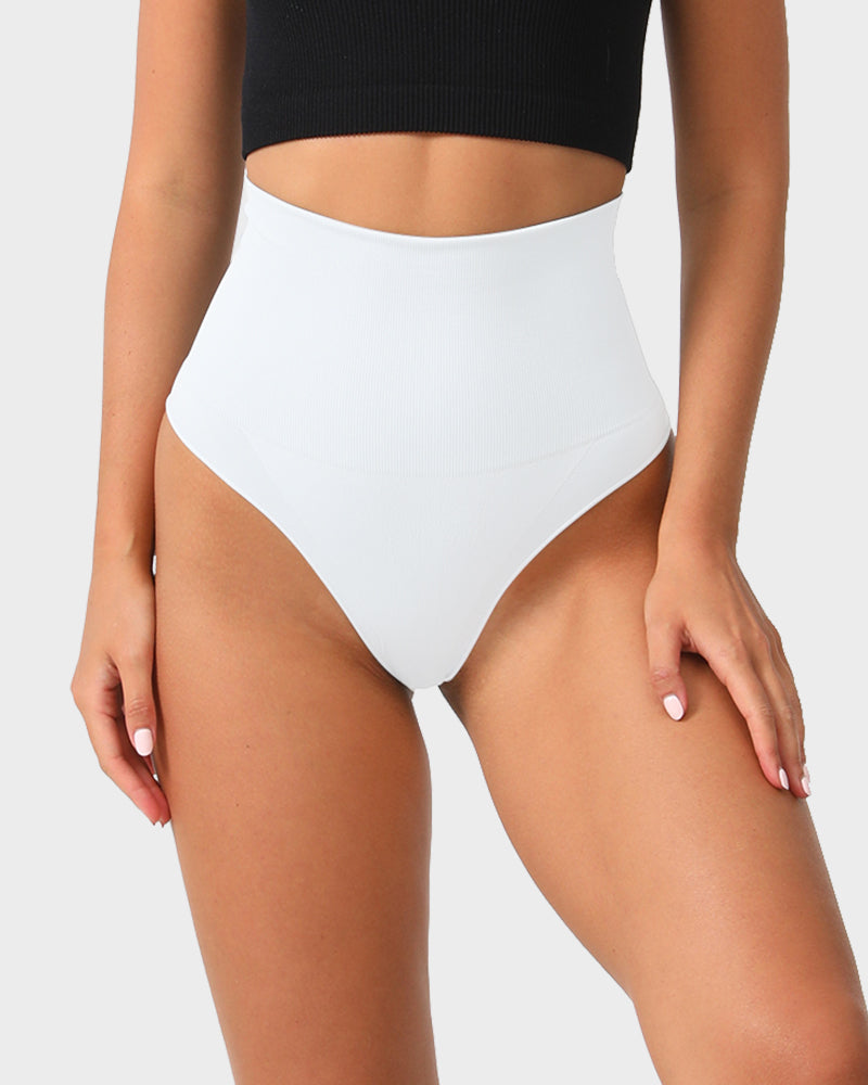 Ultra High-Waist Seamless Tummy Support Thong