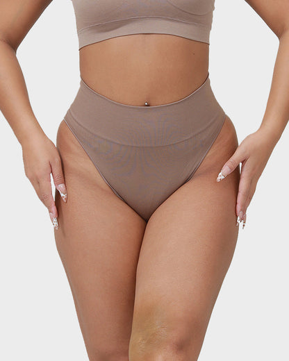 Seamless High Waist Tummy Support Brief Panty