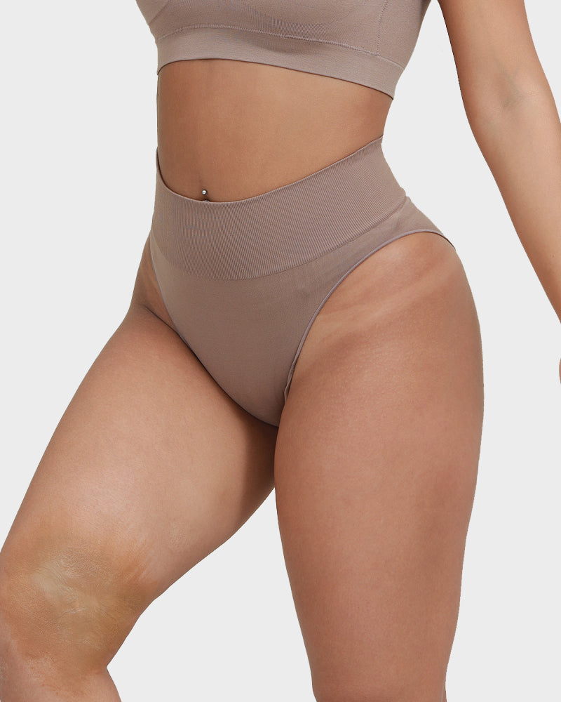 Seamless High Waist Tummy Support Brief Panty