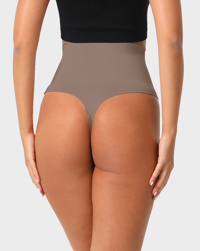 Ultra High-Waist Seamless Tummy Support Thong