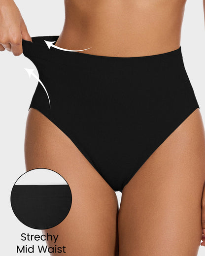 Mid-Waist Tummy Support Brief Panty