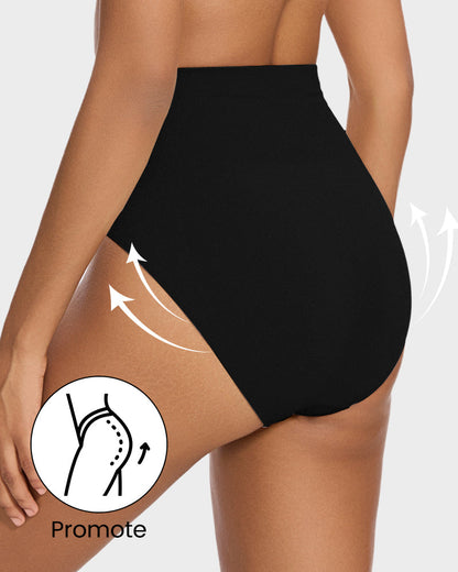 Mid-Waist Tummy Support Brief Panty