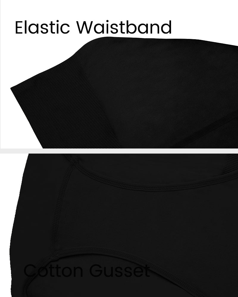Mid-Waist Tummy Support Brief Panty
