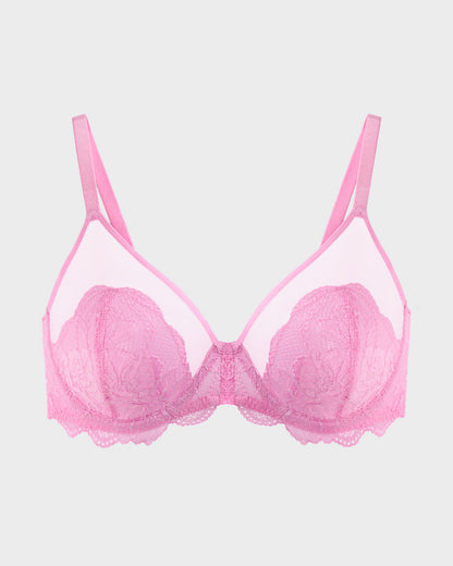 Elegant Full Coverage Lace Minimizer Bra