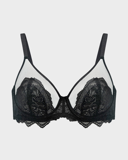 Elegant Full Coverage Lace Minimizer Bra
