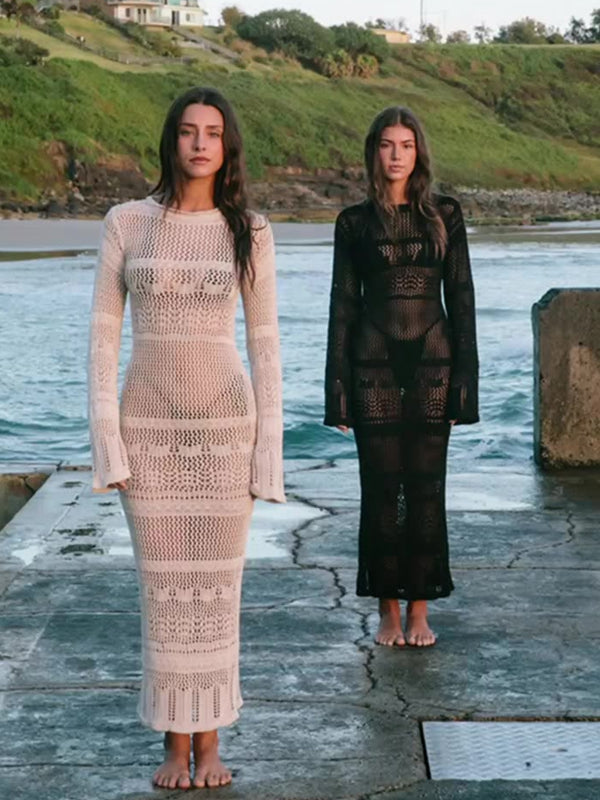 Seductive Net Mesh Beach Cover-Up Swimwear